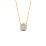 Load image into Gallery viewer, 0.50-carat-cushion-cut-double-halo-diamond-pendant-in-FDPD11146-NL-YG