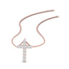 Load image into Gallery viewer, 0.50-carat-diamond-simple-cross-pendant-in-FDPD10825-0.50CT-NL-RG