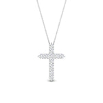 Load image into Gallery viewer, simple-prong-cross-pendant-fdpd10825-0.50-ct-fancy-1-wg