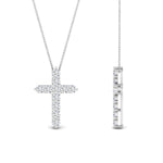 Load image into Gallery viewer, simple-prong-cross-pendant-fdpd10825-0.50-ct-fancy-1-wg