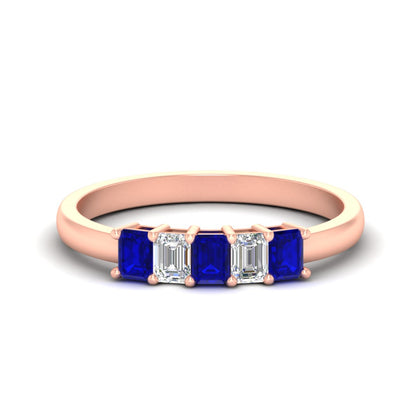 emerald-cut-0.5-ct-five-stone-anniversary-band-in-rose-gold-fdwb8008emsleep-0.50ct-nl-rg