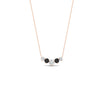 Load image into Gallery viewer, 0.50-carat-five-stone-round-diamond-pendant-necklace-with-black-diamond-in-FD-PD11130ROGBLACK-0.50CT-NL-RG