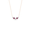 Load image into Gallery viewer, 0.50-carat-five-stone-round-diamond-pendant-necklace-with-pink-sapphire-in-FD-PD11130ROGSADRPI-0.50CT-NL-RG
