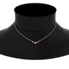 Load image into Gallery viewer, 0.50-carat-five-stone-round-diamond-pendant-necklace-with-pink-sapphire-in-FD-PD11130ROGSADRPI-0.50CT-NL-RG