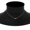 Load image into Gallery viewer, 0.50-carat-five-stone-round-diamond-pendant-necklace-with-pink-sapphire-in-FD-PD11130ROGSADRPI-0.50CT-NL-WG