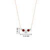 Load image into Gallery viewer, 0.50-carat-five-stone-round-diamond-pendant-necklace-with-ruby-in-FD-PD11130ROGRUDR-0.50CT-NL-RG