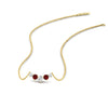 Load image into Gallery viewer, 0.50-carat-five-stone-round-diamond-pendant-necklace-with-ruby-in-FD-PD11130ROGRUDR-0.50CT-NL-YG