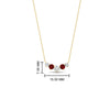 Load image into Gallery viewer, 0.50-carat-five-stone-round-diamond-pendant-necklace-with-ruby-in-FD-PD11130ROGRUDR-0.50CT-NL-YG