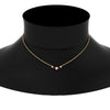 Load image into Gallery viewer, 0.50-carat-five-stone-round-diamond-pendant-necklace-with-ruby-in-FD-PD11130ROGRUDR-0.50CT-NL-YG