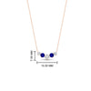 Load image into Gallery viewer, 0.50-carat-five-stone-round-diamond-pendant-necklace-with-sapphire-in-FD-PD11130ROGSABL-0.50CT-NL-RG