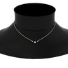Load image into Gallery viewer, 0.50-carat-five-stone-round-diamond-pendant-necklace-with-sapphire-in-FD-PD11130ROGSABL-0.50CT-NL-RG