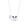 Load image into Gallery viewer, 0.50-carat-five-stone-round-diamond-pendant-necklace-with-sapphire-in-FD-PD11130ROGSABL-0.50CT-NL-WG