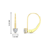 Load image into Gallery viewer, 0.50-carat-heart-shape-diamond-stud-leverback-earrings-in-yellow-gold-FDEAR9225HT-0.50 CT-NL-YG