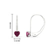 Load image into Gallery viewer, 0.50-carat-heart-shape-pink-sapphire-stud-leverback-earrings-in-white-gold-FDEAR9225HTGSADRPI-0.50 CT-NL-WG