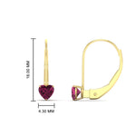 Load image into Gallery viewer, 0.50-carat-heart-shape-pink-sapphire-stud-leverback-earrings-in-yellow-gold-FDEAR9225HTGSADRPI-0.50 CT-NL-YG