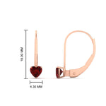 Load image into Gallery viewer, 0.50-carat-heart-shape-ruby-stud-leverback-earrings-in-rose-gold-FDEAR9225HTGRUDR-0.50 CT-NL-RG