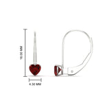 Load image into Gallery viewer, 0.50-carat-heart-shape-ruby-stud-leverback-earrings-in-white-gold-FDEAR9225HTGRUDR-0.50 CT-NL-WG