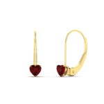 Load image into Gallery viewer, 0.50-carat-heart-shape-ruby-stud-leverback-earrings-in-yellow-gold-FDEAR9225HTGRUDR-0.50 CT-NL-YG