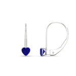 Load image into Gallery viewer, 0.50-carat-heart-shape-sapphire-stud-leverback-earrings-in-white-gold-FDEAR9225HTGSABL-0.50 CT-NL-WG