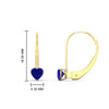 Load image into Gallery viewer, 0.50-carat-heart-shape-sapphire-stud-leverback-earrings-in-yellow-gold-FDEAR9225HTGSABL-0.50 CT-NL-YG