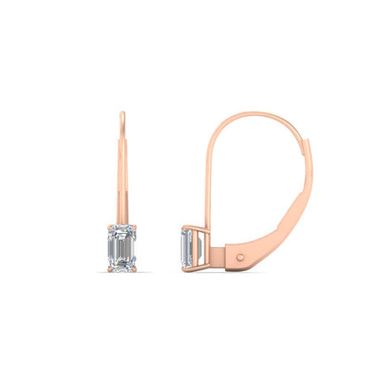 0.50-carat-lever-back-emerald-diamond-studs-earrings-in-rose-gold-FD-EAR9225EM-0.50 CT-NL-RG