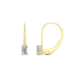 Load image into Gallery viewer, 0.50-carat-lever-back-emerald-diamond-studs-earrings-in-yellow-gold-FD-EAR9225EM-0.50 CT-NL-YG