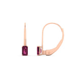 Load image into Gallery viewer, 0.50-carat-lever-back-emerald-pink-sapphire-studs-earrings-in-rose-gold-FD-EAR9225EMGSADRPI-0.50 CT-NL-RG