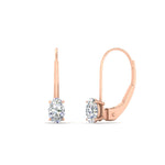 Load image into Gallery viewer, 0.50-carat-oval-diamond-lever-back stud-earrings-in-rose-gold-FDEAR9225OV-0.50CT-NL-RG