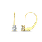 Load image into Gallery viewer, 0.50-carat-oval-diamond-lever-back stud-earrings-in-yellow-gold-FDEAR9225OV-0.50CT-NL-YG