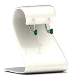 Load image into Gallery viewer, 0.50-carat-oval-emerald-lever-back stud-earrings-in-white-gold-FDEAR9225OVGEMGR-0.50CT-NL-WG