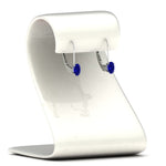Load image into Gallery viewer, 0.50-carat-oval-sapphire-lever-back stud-earrings-in-white-gold-FDEAR9225OVGSABL-0.50CT-NL-WG