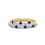 Load image into Gallery viewer, 0.50-carat-pear-diamond-and-sapphire-anniversary-wedding-band-in-yellow-gold-FD9174BGSABL-0.50CT-NL-YG