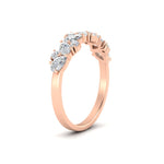 Load image into Gallery viewer, 0.50-carat-pear-diamond-anniversary-wedding-band-in-rose-gold-FD9174BANGLE2-0.50CT-NL-RG