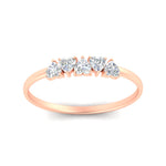 Load image into Gallery viewer, 0.50-carat-petite-heart-diamond-stacking-wedding-band-in-rose-gold-FD9600HTBANGLE3-0.50CT-NL-RG
