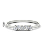 Load image into Gallery viewer, 0.50-carat-petite-heart-diamond-stacking-wedding-band-in-white-gold-FD9600HTBANGLE3-0.50CT-NL-WG