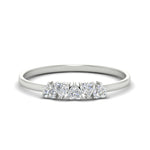 Load image into Gallery viewer, 0.50-carat-petite-heart-diamond-stacking-wedding-band-in-white-gold-FD9600HTBANGLE3-0.50CT-NL-WG