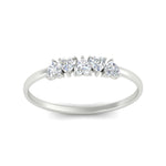 Load image into Gallery viewer, 0.50-carat-petite-heart-diamond-stacking-wedding-band-in-white-gold-FD9600HTBANGLE3-0.50CT-NL-WG