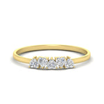 Load image into Gallery viewer, 0.50-carat-petite-heart-diamond-stacking-wedding-band-in-yellow-gold-FD9600HTBANGLE3-0.50CT-NL-YG