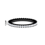 Load image into Gallery viewer, 0.50-carat-princess-cut-v-prong-diamond-black-eternity-band-in-black-gold-FD10247PRB-0.50CT-NL-BG-HW
