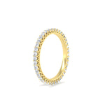 Load image into Gallery viewer, 0.50-carat-princess-cut-v-prong-diamond-eternity-band-in-yellow-gold-FD10247PRBANGLE2-0.50CT-NL-YG