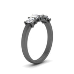 Load image into Gallery viewer, 0.50-carat-radiant-cut-five-stone-wedding-band-in-black-gold-FD8008RAB-0.50CT-NL-BG.jpg