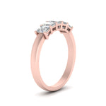 Load image into Gallery viewer, 0.50-carat-radiant-five-stone-wedding-band-in-rose-gold-FD8008RABHAND-0.50CT-NL-RG.jpg