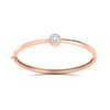Load image into Gallery viewer, Minimalist Solitaire Bangle Bracelet