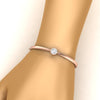 Load image into Gallery viewer, Minimalist Solitaire Bangle Bracelet