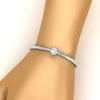 Load image into Gallery viewer, Minimalist Solitaire Bangle Bracelet