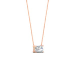 Load image into Gallery viewer, 0.50-ct-east-west-radiant-diamond-solitaire-pendant-for-women-in-rose-gold-fdpd10700raangle3-0.50ct-nl-rg_acf63467-4a9e-4423-aee2-35d407277e70.jpg?v=1768297206