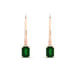 Load image into Gallery viewer, 0.50-ct-emerald-cut-emerald-drop-earrings-in-rose-gold-fdear11236emgemgrangle2-0.50ct-nl-rg.jpg?v=1765364312
