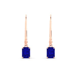 Load image into Gallery viewer, 0.50-ct-emerald-cut-sapphire-drop-earrings-in-rose-gold-fdear11236emgsablangle2-0.50ct-nl-rg.jpg?v=1765364312