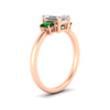 Load image into Gallery viewer, 0.50-ct-emerald-cut-three-stone-emerald-engagement-ring-in-rose-gold-fdenr9299emgemgrangle2-0.50ct-nl-rg.jpg