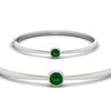 Load image into Gallery viewer, Minimalist Solitaire Bangle Bracelet